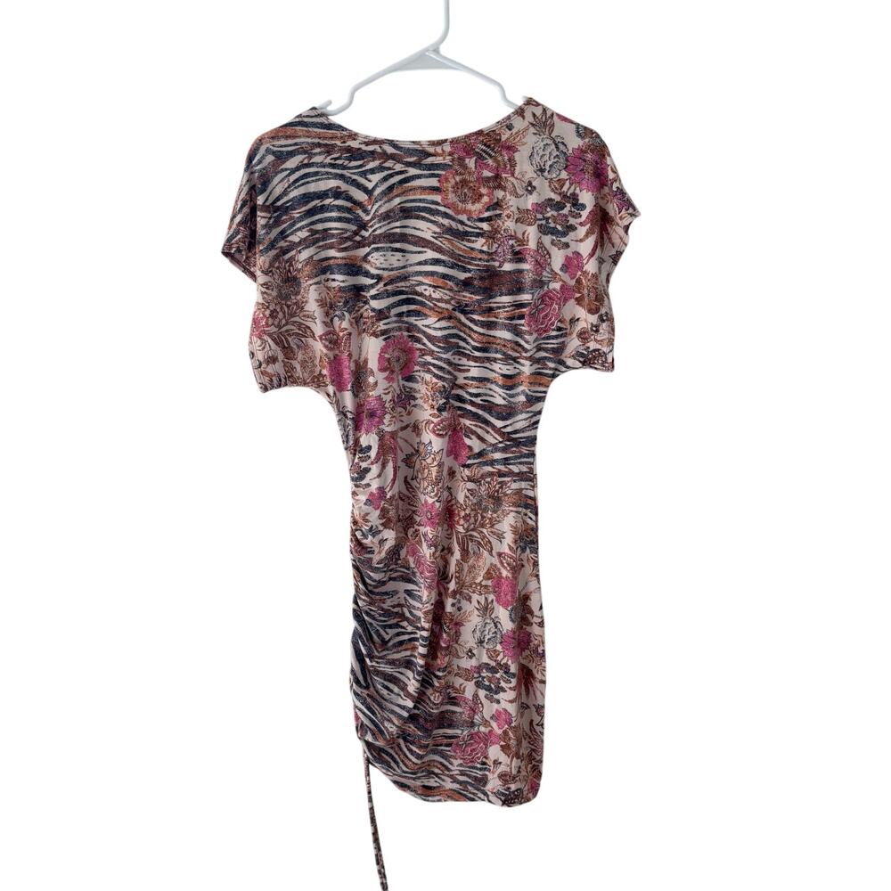 NWT Daily Practice Anthropologie Side Ruched Mini Dress Stretch Boho Clingy Sz S - Picture 11 of 11